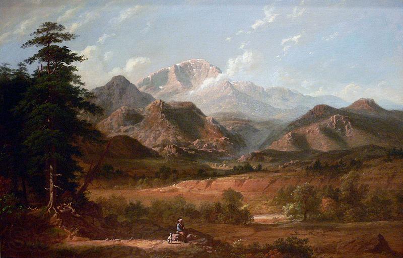 George Caleb Bingham View of Pikes Peak Spain oil painting art